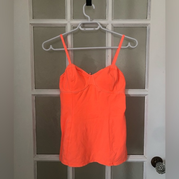 Talula Neon Orange Bralette style tank top size Large - Picture 1 of 5